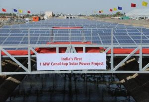 Canal-top solar power plant, Gujarat, Gujarat State Electricity Corporation Limited (GSECL), Sardar Sarovar Narmada Nigam Limited (SSNNL)